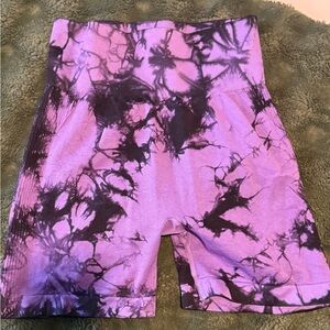 Purple Tie-Dye Women's Shorts